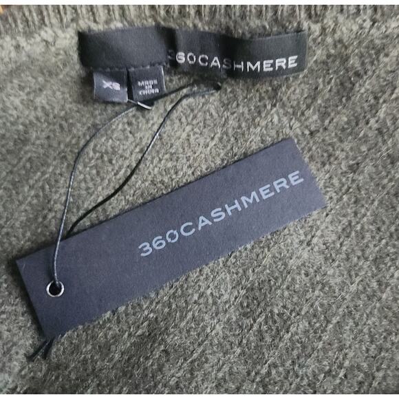 360 Cashmere Lena Sweater One Shoulder Olive Green X Small Medium NWT | MSRP$403 - Picture 6 of 6